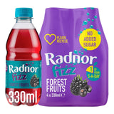 Radnor Fizz Forest Fruits flavoured sparkling soft drink 4 x 330ml, imported from the UK