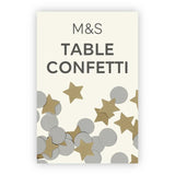 M&S Gold & Silver Shaped Metallic Paper Table Confetti