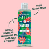 Faith in Nature aloe vera body wash 400ml - British product