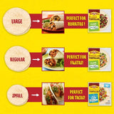 Old El Paso wholewheat tortilla wraps 8 pack, imported from the UK