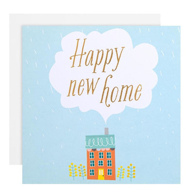 M&S House & Cloud Gratulasjonskort Nytt Hjem 15 cm x 15 cm