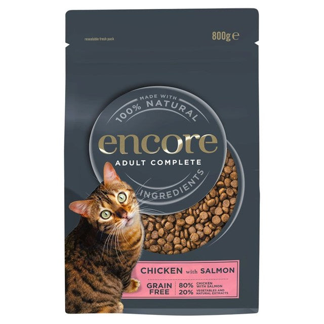 Encore chicken with salmon dry cat food 800g - British product
