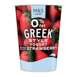 M&S 0% Fat Greek Style Yogurt with Strawberry 450g