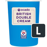 Ocado double cream, imported from the UK