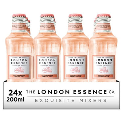 London Essence Co. White Peach & Jasmine Crafted Soda 24 x 200ml