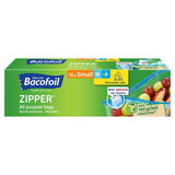 Bacofoil Small All Purpose Zipper Freezer Bags 15 Pack