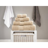 Bliss hand towel in Biscuit, 50cm x 90cm - British product