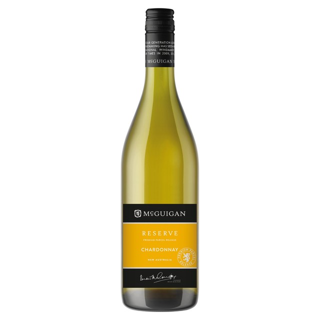McGuigan Reserve Chardonnay white wine 75cl, imported from the UK