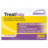Galpharm TreatHay Fexofenadine 120mg hayfever tablets 10 pack, UK version