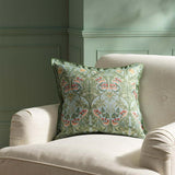 Habitat x Morris Co Bluebell Cushion With Double Flange - 50x50