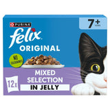 Felix Senior cat food mixed jelly selection 12x85g - British product