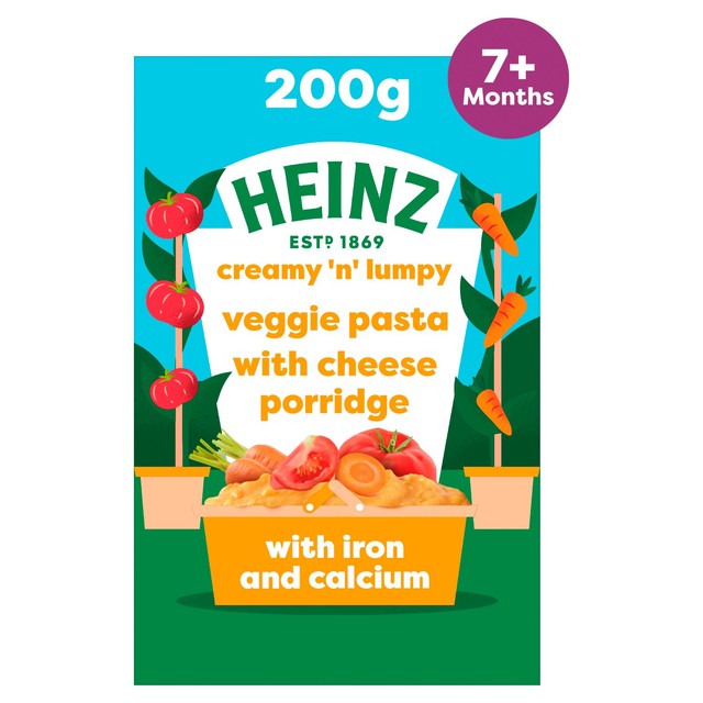 Heinz veggie pasta cheese porridge 200g, UK version