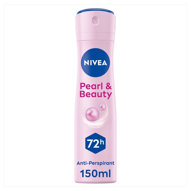 Nivea anti-perspirant deodorant spray Pearl & Beauty 150ml, imported from the UK