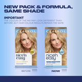 Clairol Nice'n Easy Light Beige Blonde hair dye kit - British product