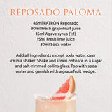 Patron Reposado Tequila 70cl, imported from the UK