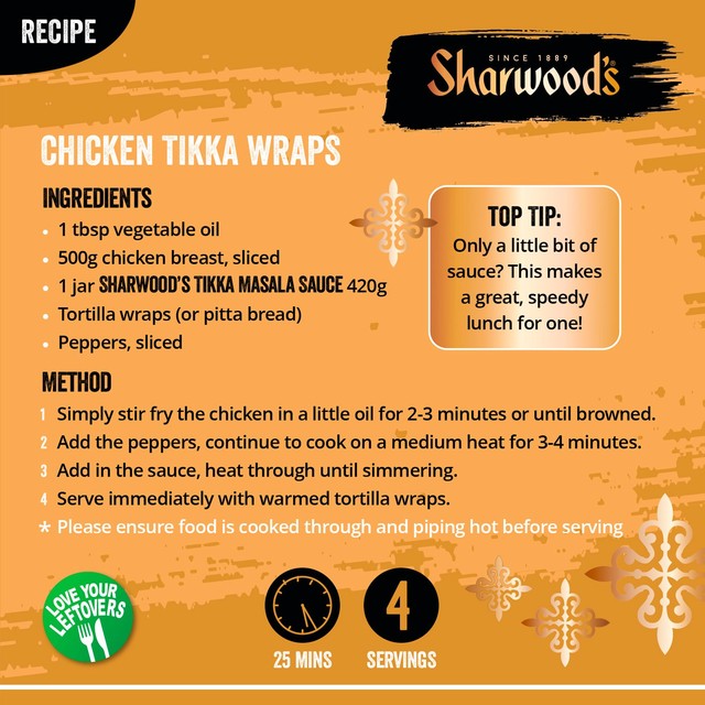 Sharwood's Tikka Masala curry sauce 420g (British brand)