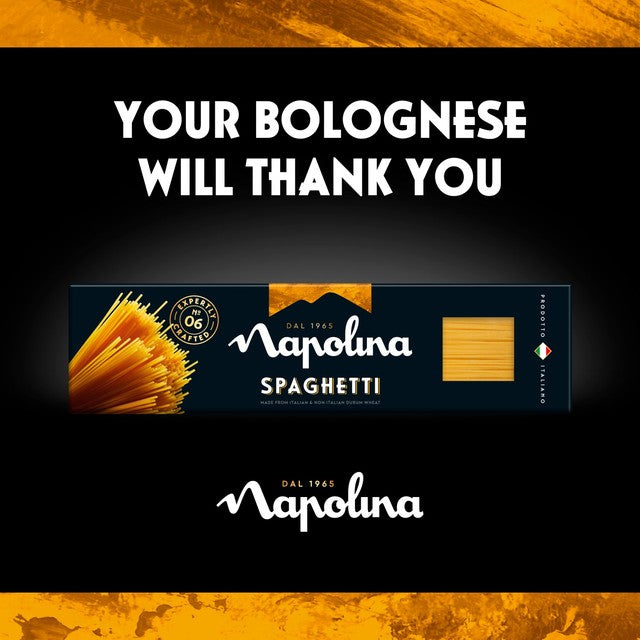Napolina Spaghetti Pasta 500g, imported from the UK