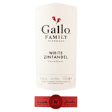 Gallo Family Vineyards White Zinfandel rose wine 75cl, UK version