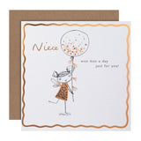 M&S Niece Fairy Birthday Card 15cm x 15cm