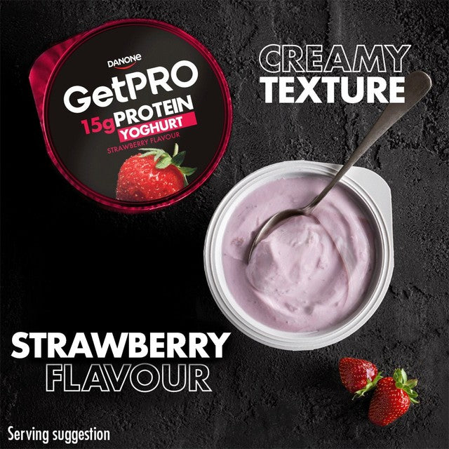 GetPro Strawberry High Protein Yogurt 160g - British product