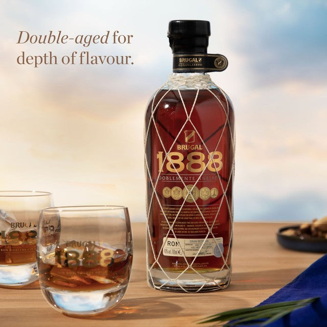 Brugal 1888 double aged Dominican rum 70cl - British product