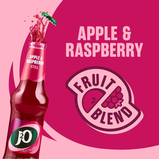 J2O Apple and Raspberry soft drink 4 x 275ml, UK version