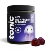 Tonic Health Kids Pre & ProBio Gummy for 3-12 Years Blackcurrant Probiotic Supplement 30 Count