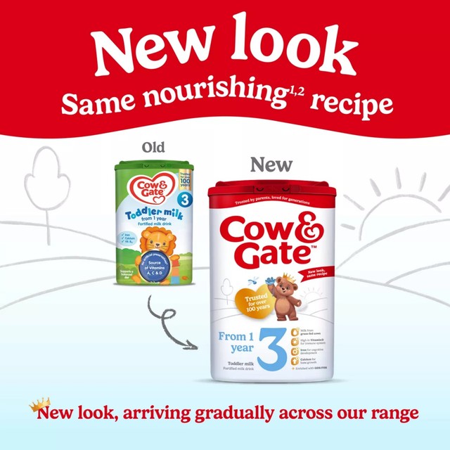 Cow & Gate stage 3 toddler milk formula 800g - British product