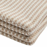 M&S neutral two tone knitted throw 130x170cm, imported from the UK
