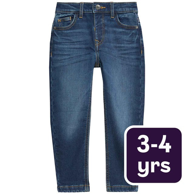 M&S boys skinny jeans dark denim 3-4 years, imported from the UK