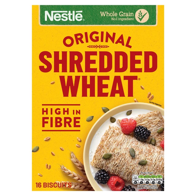 Nestle Shredded Wheat Original wheat breakfast cereal 360g (British brand)