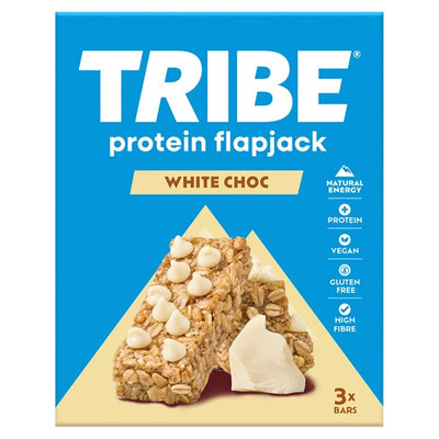 TRIBE Protein Flapjack White Choc Chip Flapjack Bar 3 x 38g