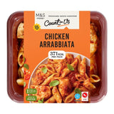 M&S Chicken Arrabbiata pasta ready meal 350g, imported from the UK