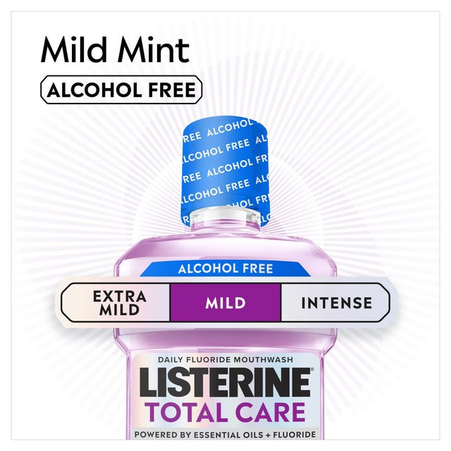 Listerine mild mint alcohol free mouthwash 80ml, UK version