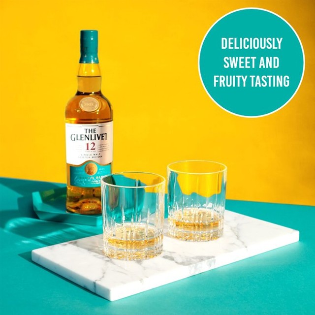 The Glenlivet 12 Year Old single malt Scotch whisky 70cl (British brand)