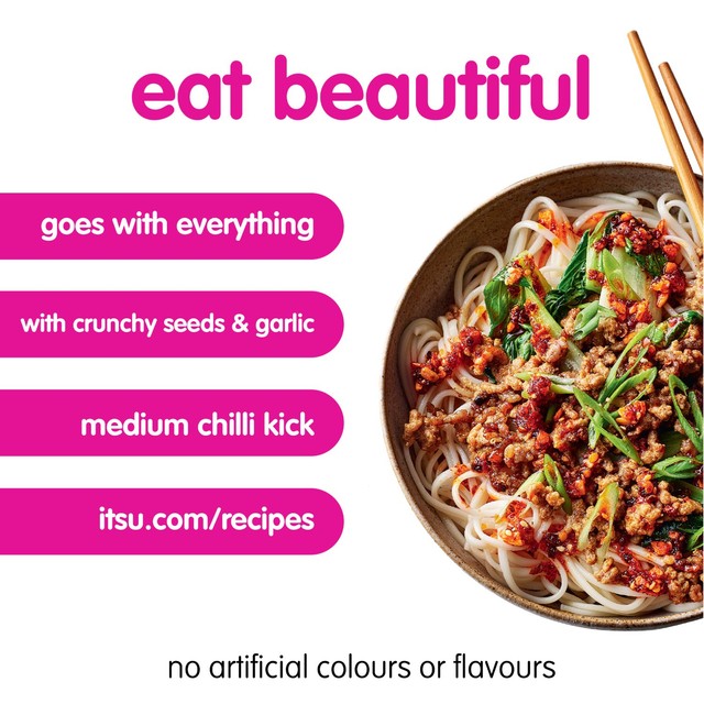 Itsu crispy chilli oil 100g, UK version