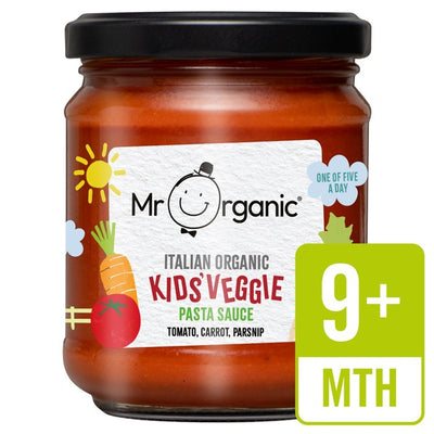 Mr Organic Tomat, Gulrot & Pastinakk Barne Pastasaus Babymat 9 Måneder+ 200g