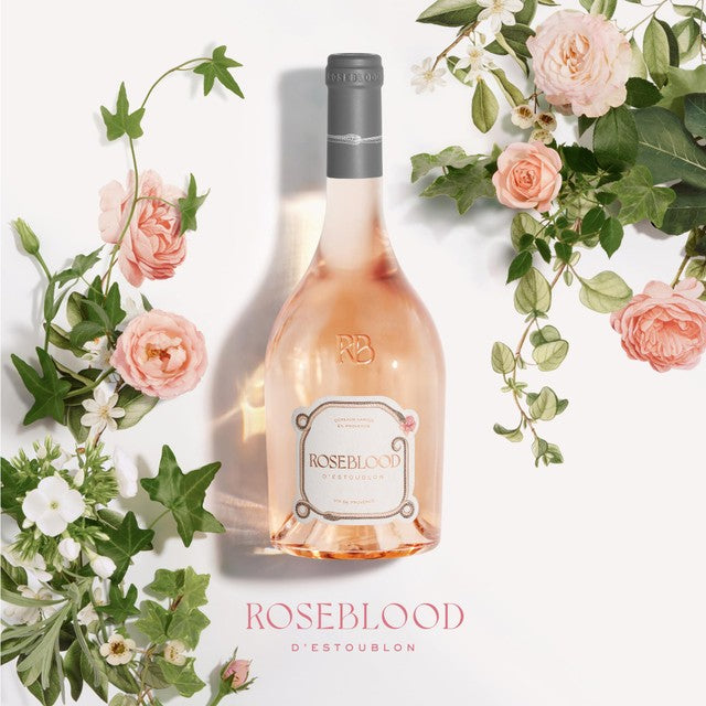Roseblood Provence rosé wine 75cl, imported from the UK