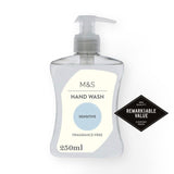 M&S Sensitive Hand Wash Fragrance Free 250ml