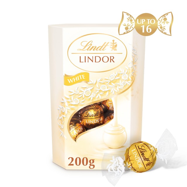 Lindt white chocolate truffles box 200g, UK version
