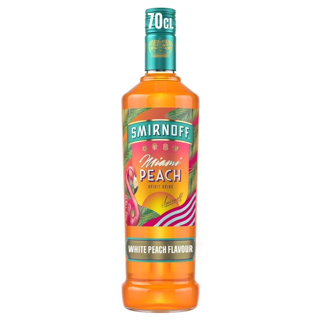 Smirnoff Miami Peach vodka 70cl (British brand)