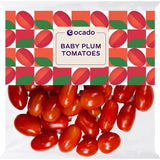 Ocado baby plum tomatoes 300g, imported from the UK