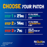 NiQuitin CQ 21mg Clear Patch Step 1, imported from the UK