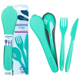 Sistema To Go cutlery travel set with storage case (British brand)