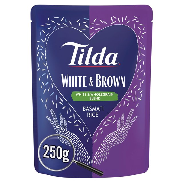 Tilda Microwave White & Brown Basmati Rice 250g GOODS M&S