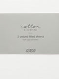 Mamas & Papas white cotbed fitted sheets 2 pack, imported from the UK