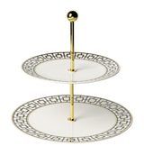 Villeroy & Boch MetroChic Two-Tier Porcelain Cake Stand