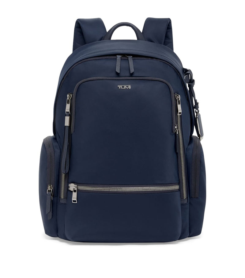 Sleek Backpack with Carbon Fibre Accents and USB Port, 43cm x 30.5cm x 14cm