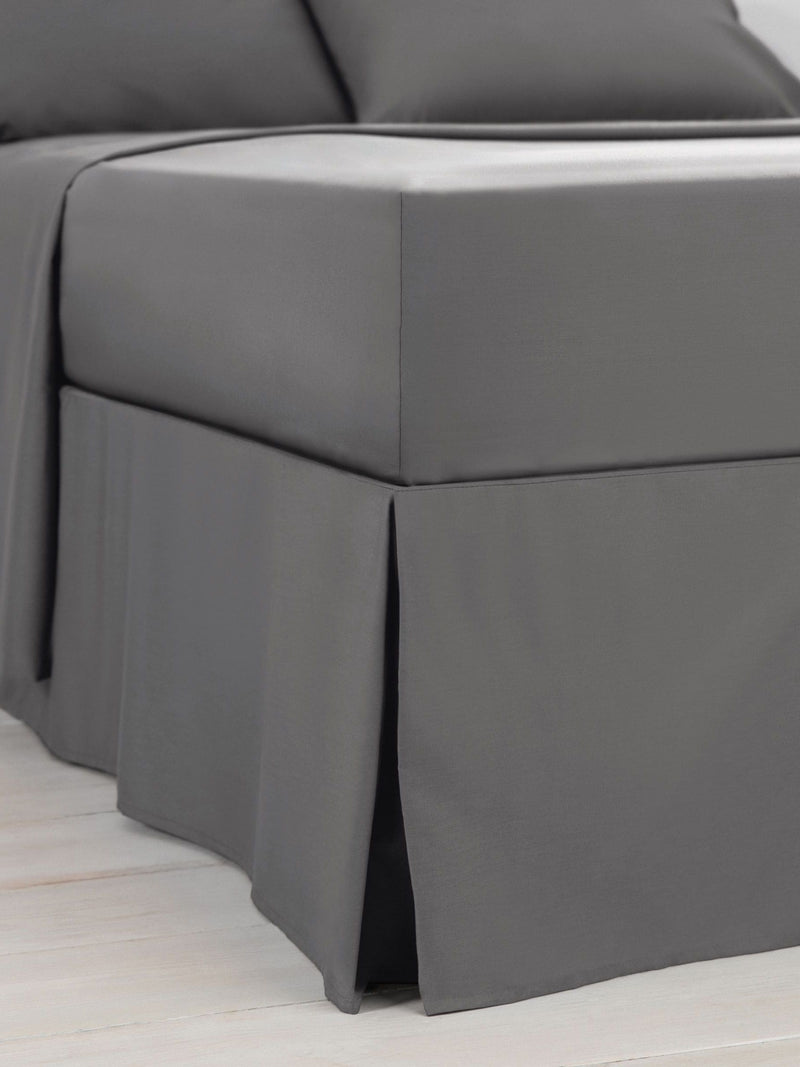 Grey charcoal cotton rich valance, UK version
