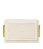 Aerin small shagreen vanity tray with gold-tone handles - British product